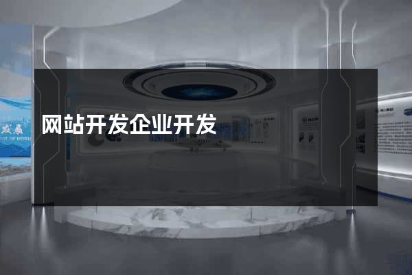 网站开发企业开发