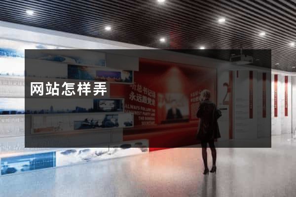 网站怎样弄