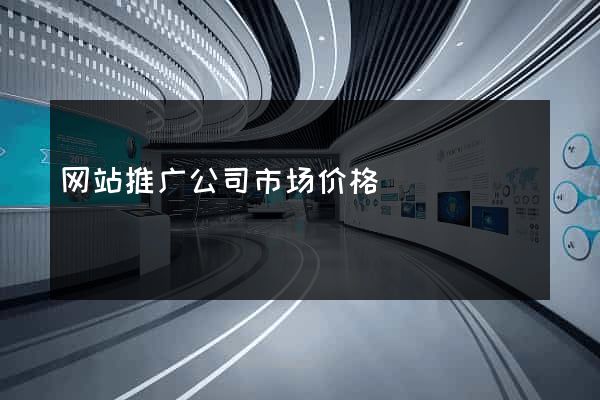 网站推广公司市场价格