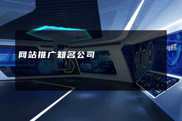 网站推广知名公司
