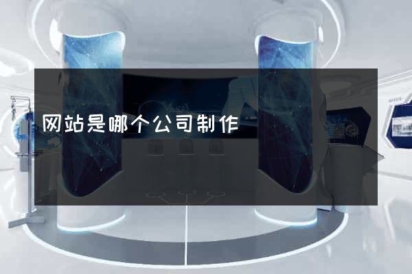 网站是哪个公司制作