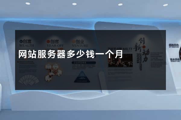 网站服务器多少钱一个月