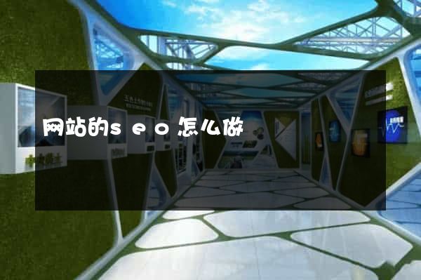 网站的seo怎么做