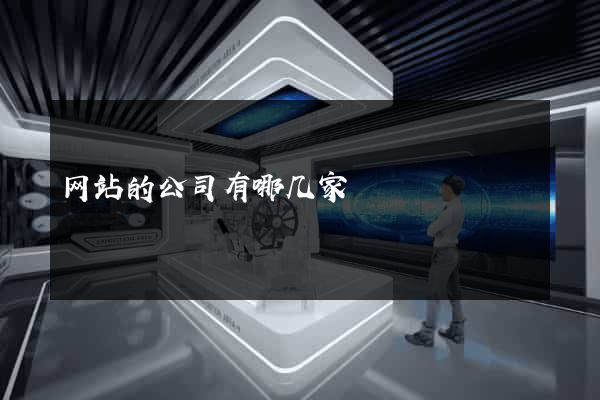 网站的公司有哪几家