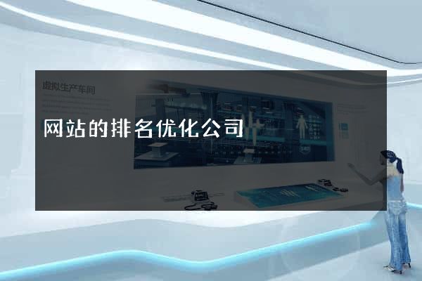 网站的排名优化公司