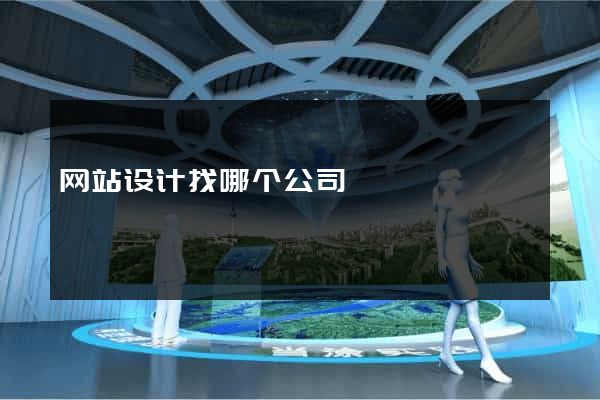 网站设计找哪个公司