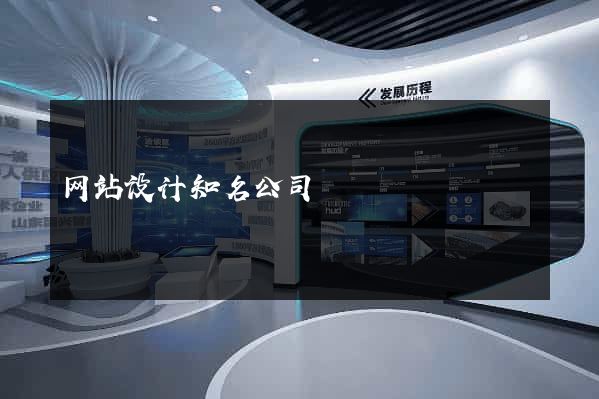 网站设计知名公司