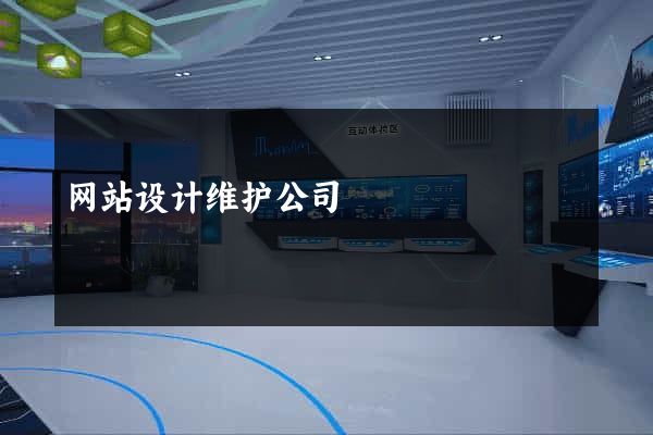 网站设计维护公司