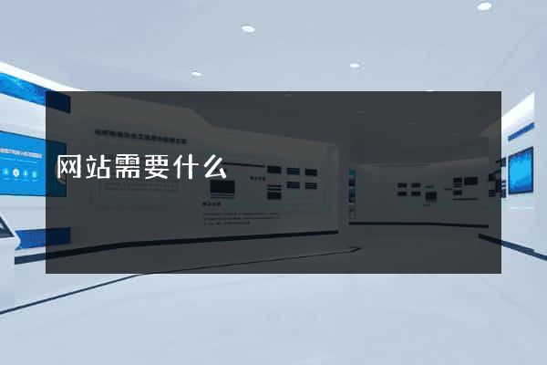 网站需要什么