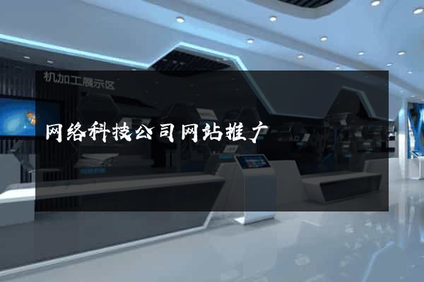 网络科技公司网站推广