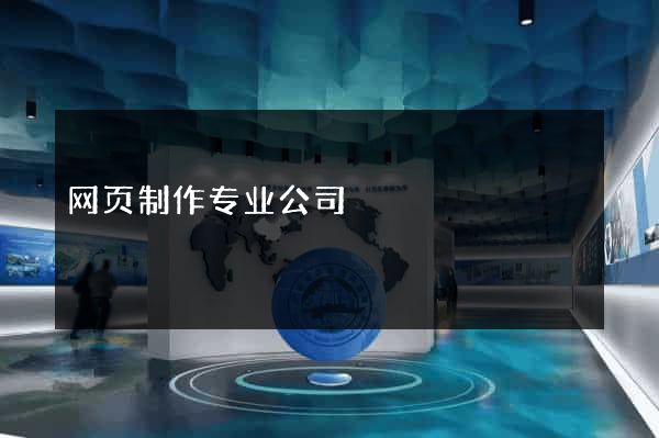 网页制作专业公司