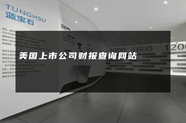美国上市公司财报查询网站