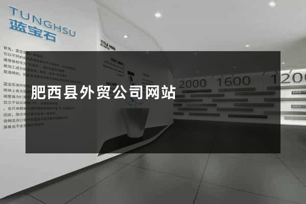 肥西县外贸公司网站
