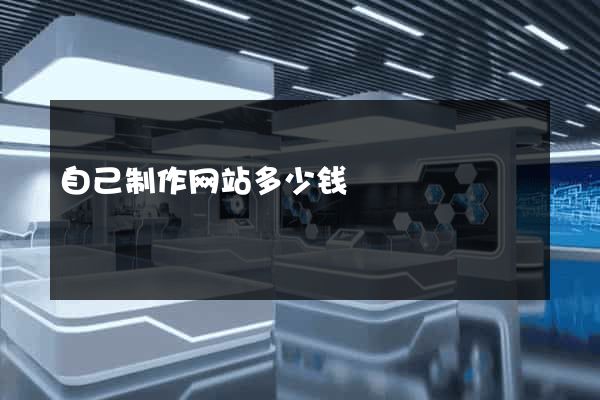 自己制作网站多少钱