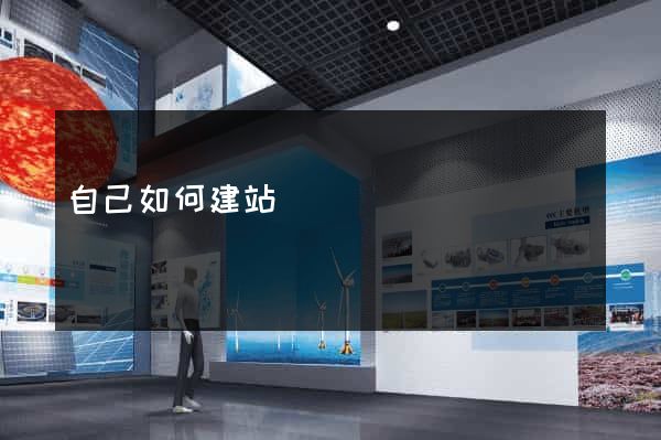 自己如何建站