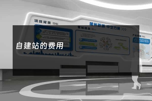 自建站的费用