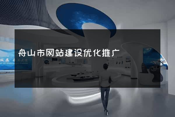 舟山市网站建设优化推广
