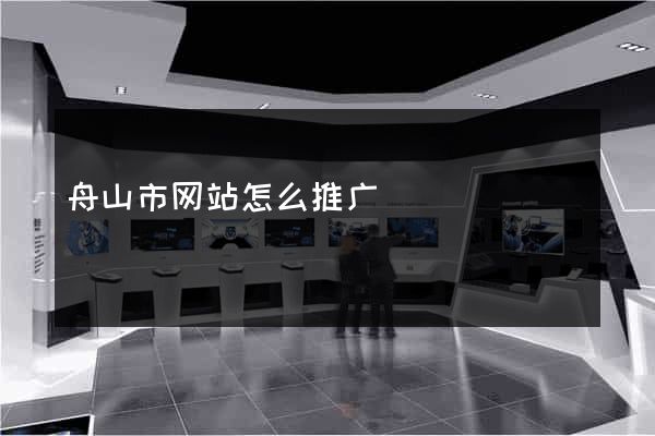 舟山市网站怎么推广