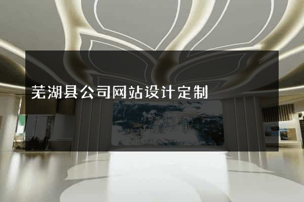 芜湖县公司网站设计定制