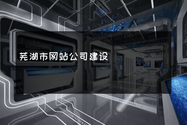 芜湖市网站公司建设