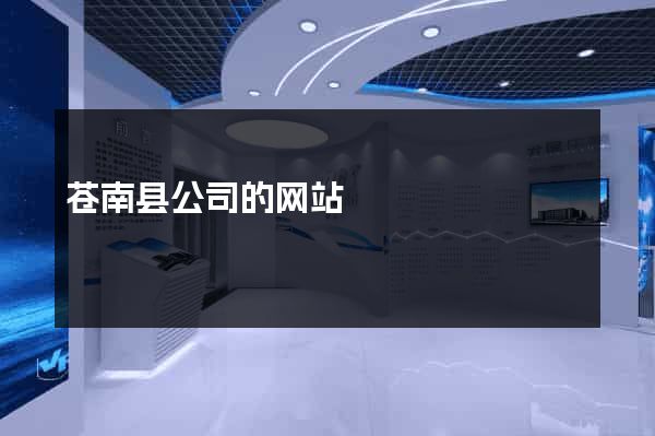 苍南县公司的网站