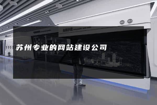 苏州专业的网站建设公司