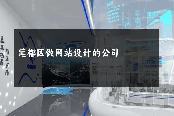 莲都区做网站设计的公司