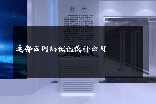 莲都区网站优化设计公司