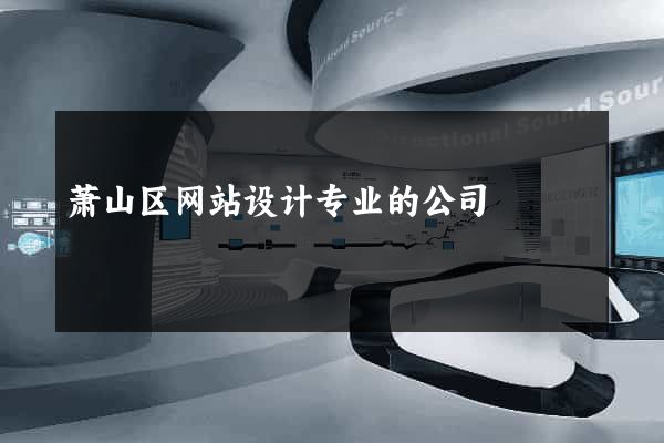 萧山区网站设计专业的公司