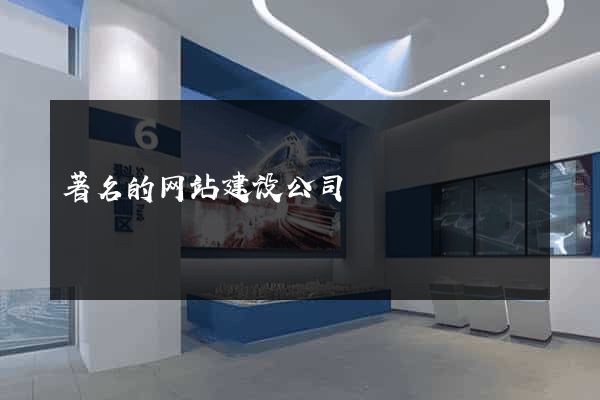 著名的网站建设公司