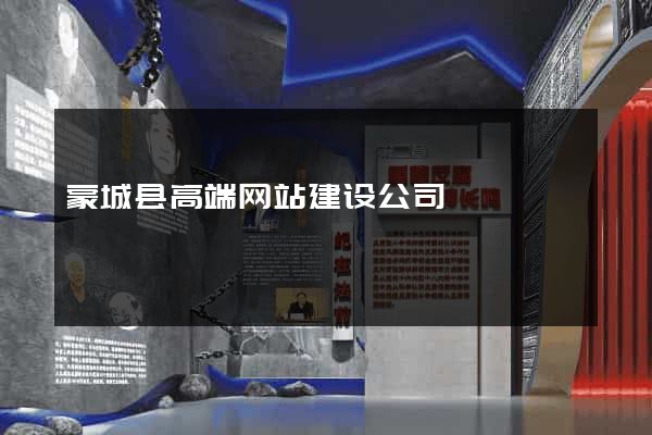 蒙城县高端网站建设公司