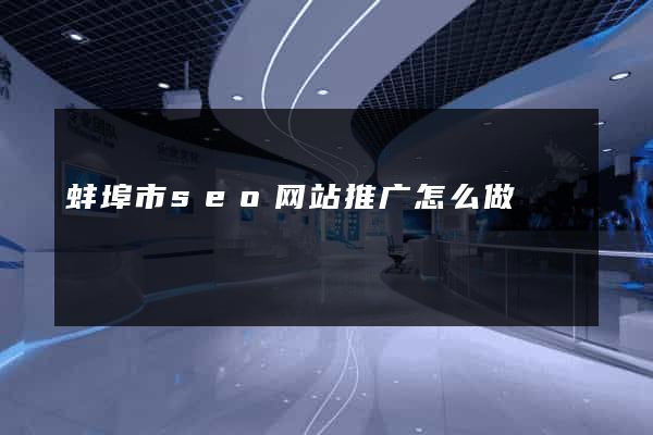 蚌埠市seo网站推广怎么做