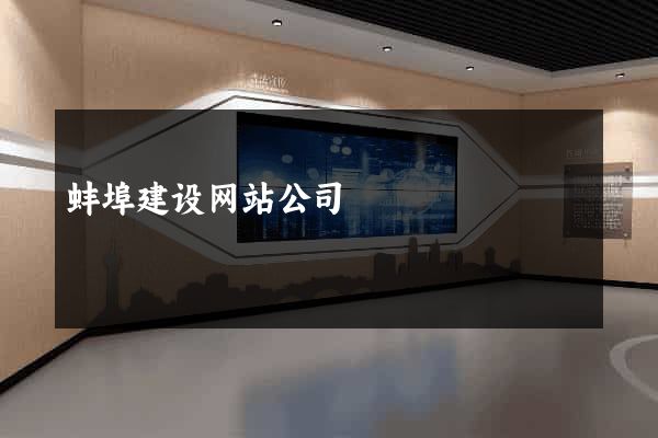 蚌埠建设网站公司