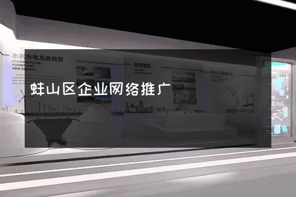 蚌山区企业网络推广