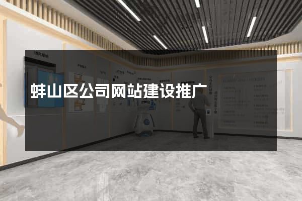 蚌山区公司网站建设推广