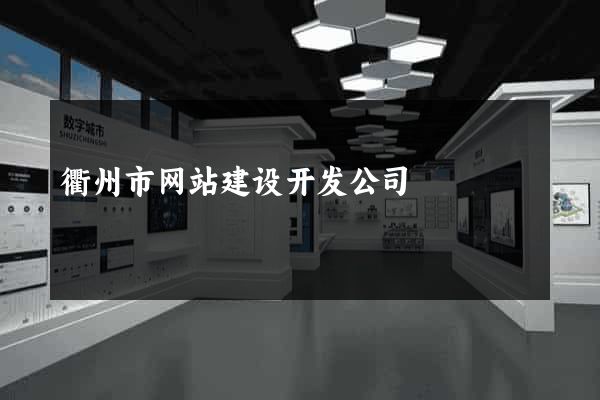 衢州市网站建设开发公司