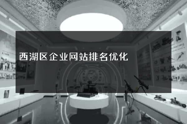西湖区企业网站排名优化