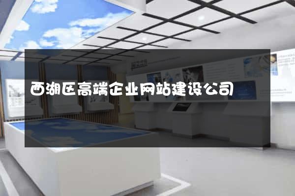 西湖区高端企业网站建设公司
