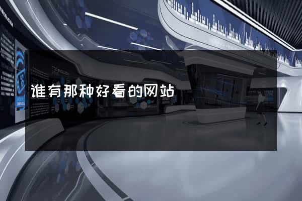 谁有那种好看的网站