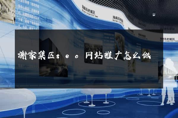 谢家集区seo网站推广怎么做