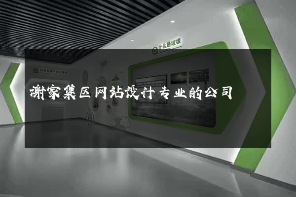 谢家集区网站设计专业的公司