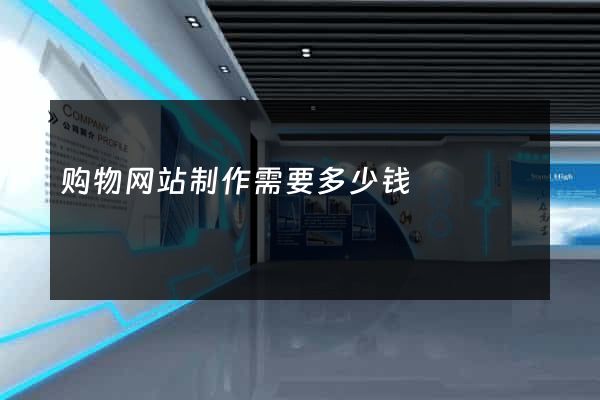 购物网站制作需要多少钱