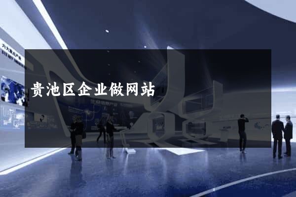 贵池区企业做网站