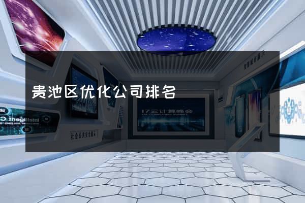 贵池区优化公司排名