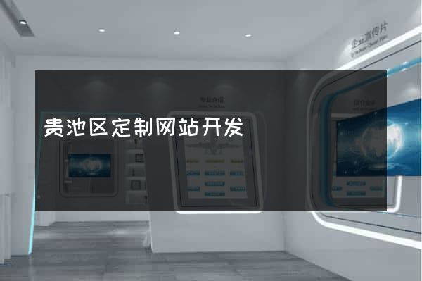 贵池区定制网站开发