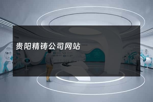 贵阳精铸公司网站