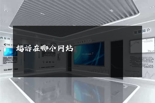 起诉在哪个网站