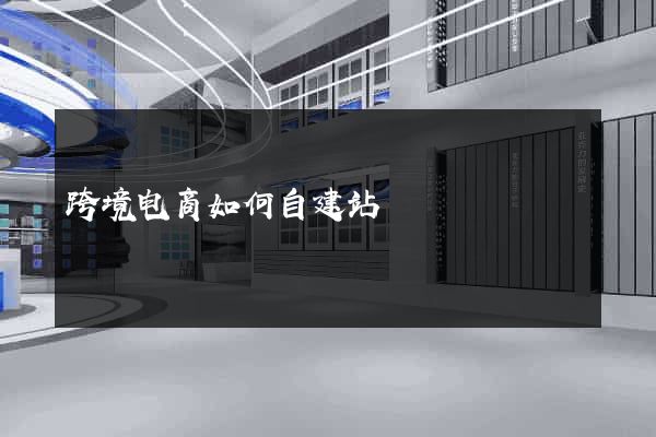 跨境电商如何自建站