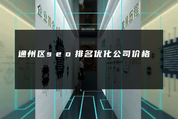 通州区seo排名优化公司价格