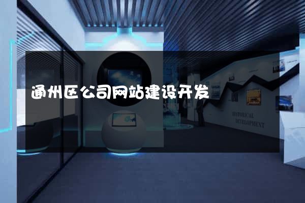 通州区公司网站建设开发